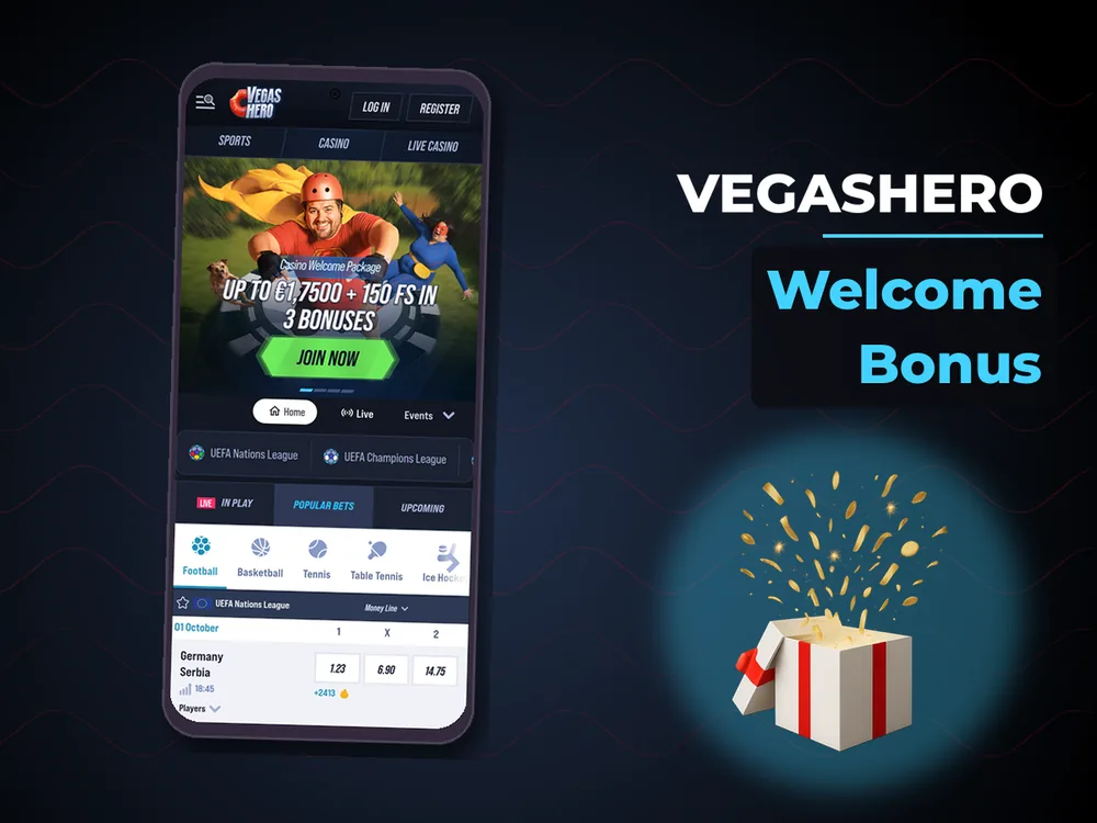 Vegashero - Welcome Bonus