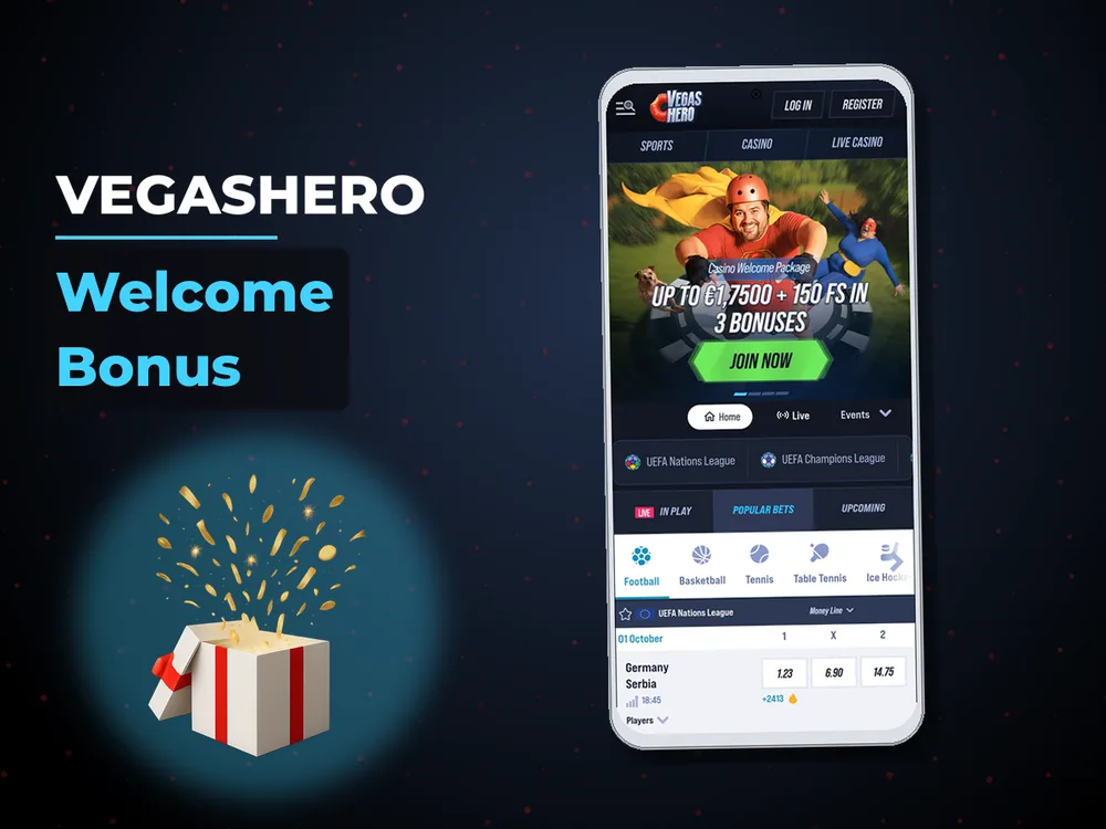 Vegashero - Welcome Bonus