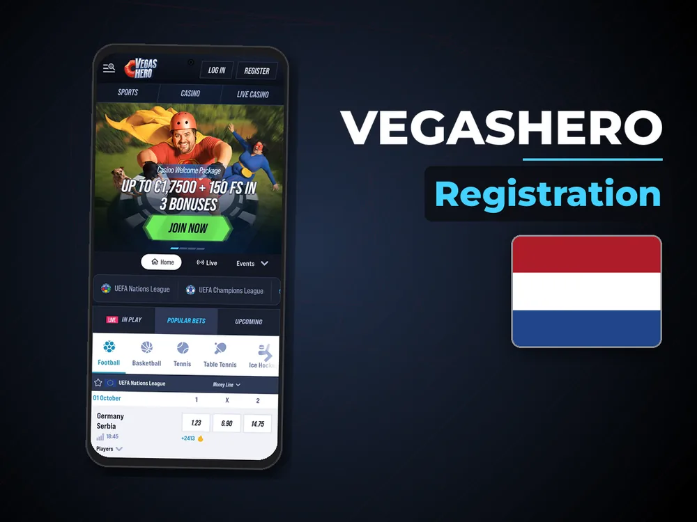 Vegashero - Registration