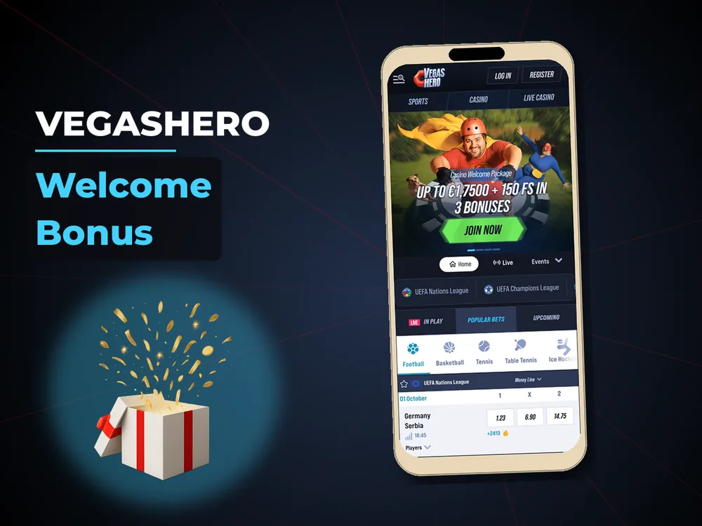 Vegashero - Welcome Bonus