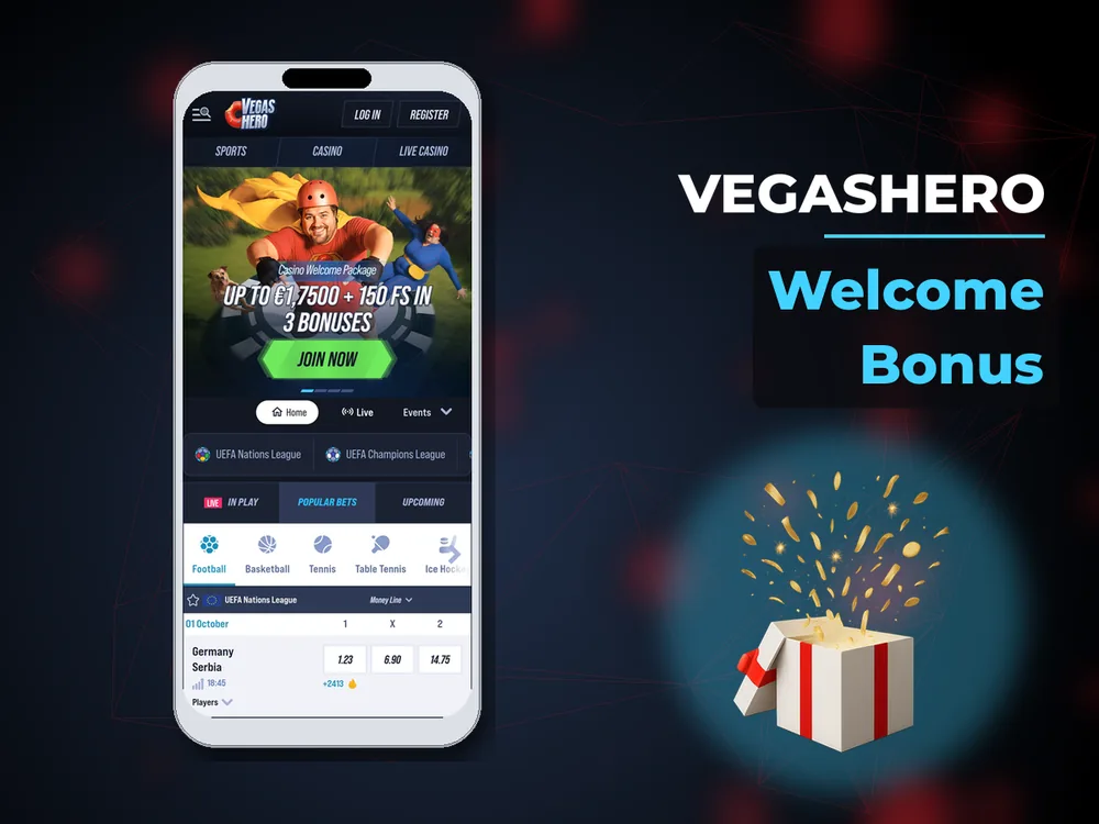 Vegashero - Welcome Bonus