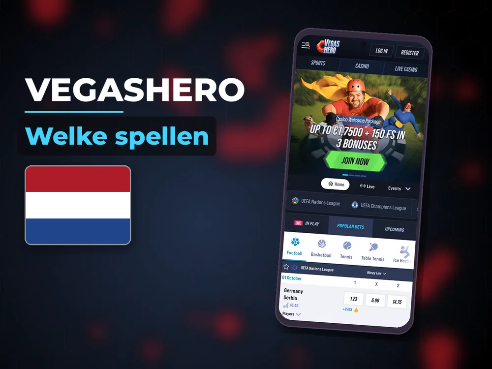 Vegashero - Welke spellen